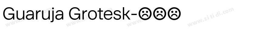Guaruja Grotesk字体转换